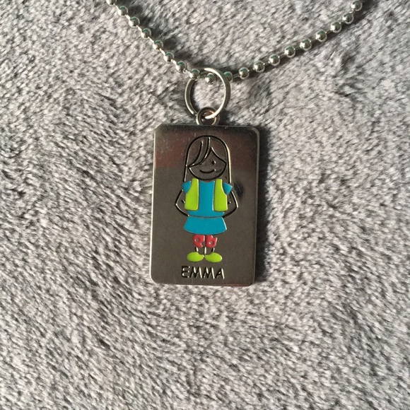 Emma and E Charm Necklace - Picture 1 of 4